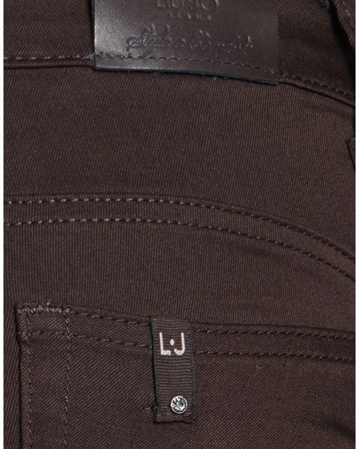 Liu Jo Brown Dark Jeans Cotton, Polyester, Elastane