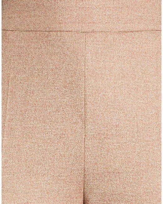 Agnona Natural Pants Wool, Viscose, Elastane