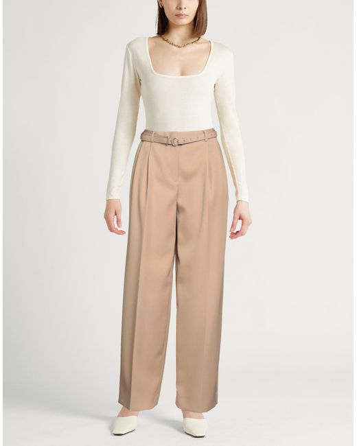 Jil Sander Natural Sand Pants Wool