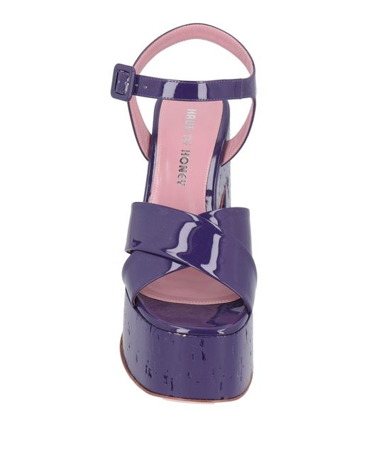 HAUS OF HONEY Purple Sandale