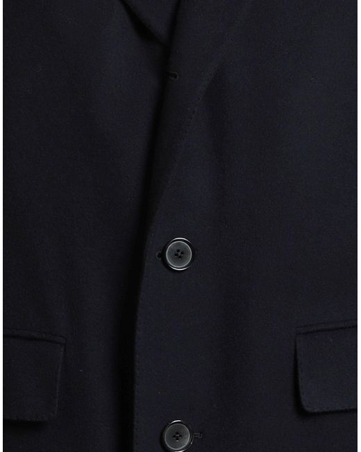 Caruso Blue Midnight Coat Wool for men