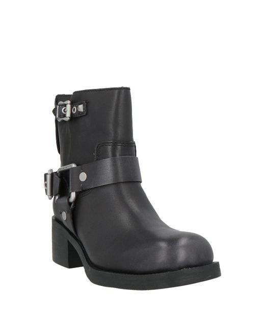 Ash Black Ankle Boots