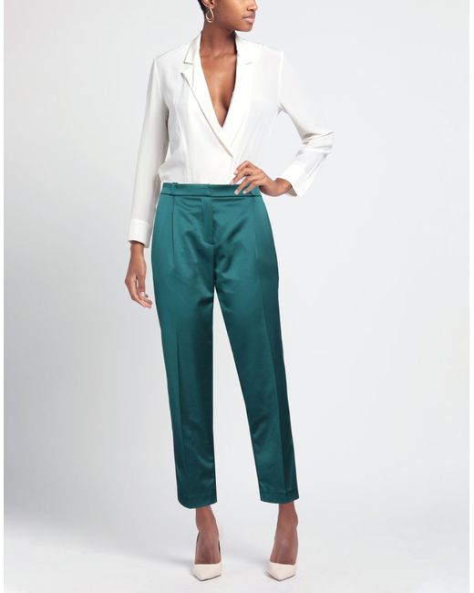 Pinko Blue Pants Polyester, Elastane