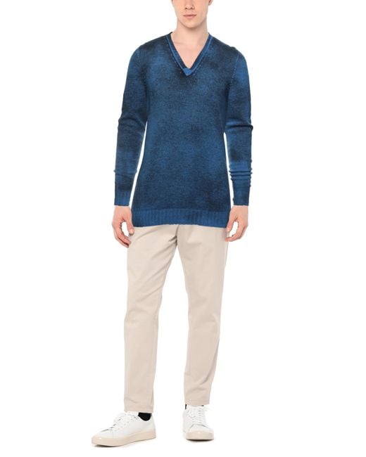 Pullover di 120% Lino in Blue da Uomo