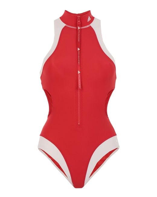 Adidas By Stella McCartney Red One-piece Swimsuit