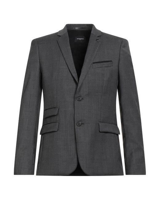 The Kooples Black Charcoal Blazer Wool for men