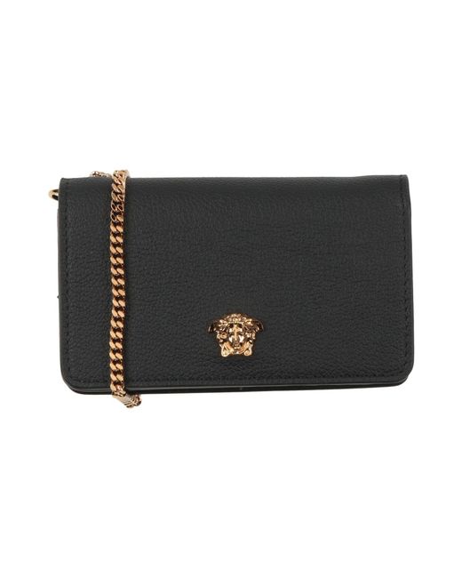 Versace Black Crossbody Wallet Calfskin