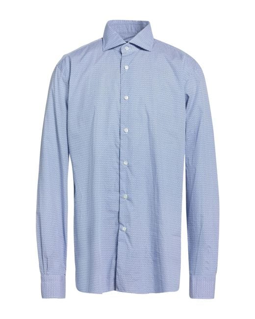 Barba Napoli Blue Shirt for men