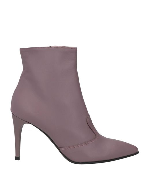 Stele Purple Ankle Boots