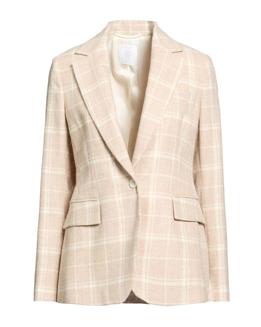 Eleventy Natural Blazer Alpaca Wool, Wool, Polyamide