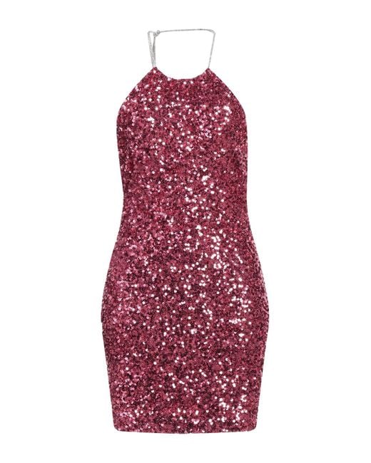 Aniye By Red Fuchsia Mini Dress Polyester, Elastane