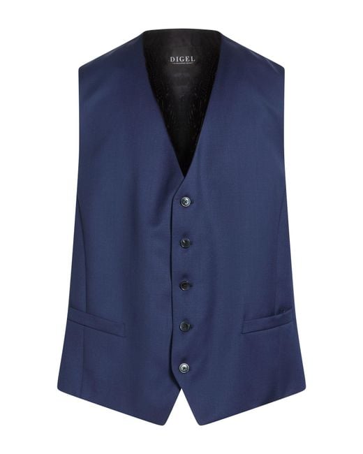 DIGEL Blue Waistcoat for men