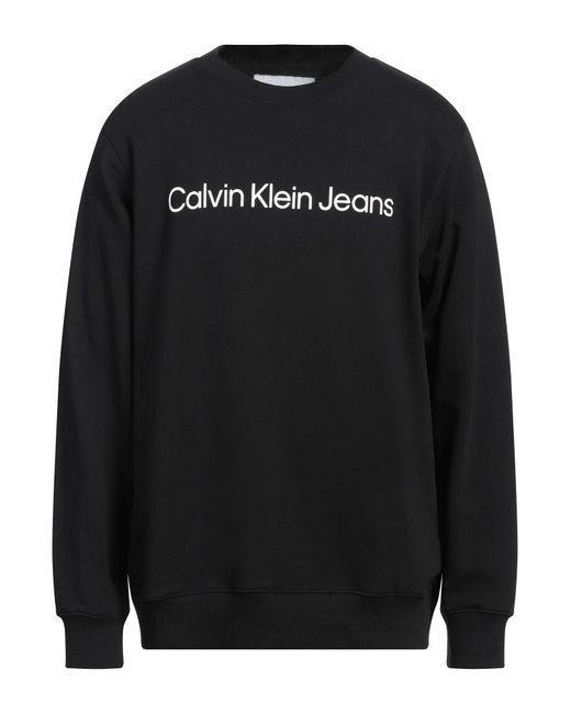 Calvin Klein Black Sweatshirt Cotton for men