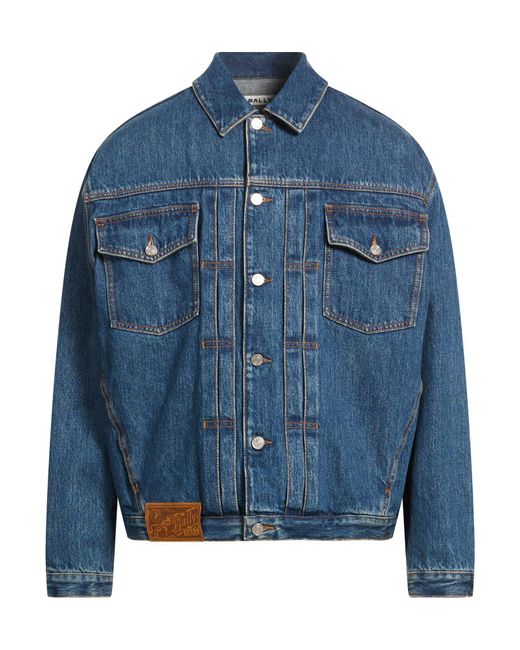 Bally Blue Denim Outerwear for men