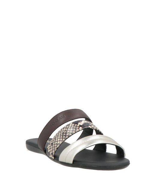 Hogan White Sandals