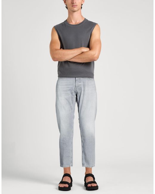 Dondup Gray Jeans Cotton for men
