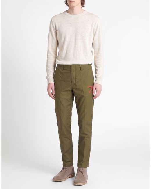 Incotex Green Slacks By Slowear Military Pants Cotton for men