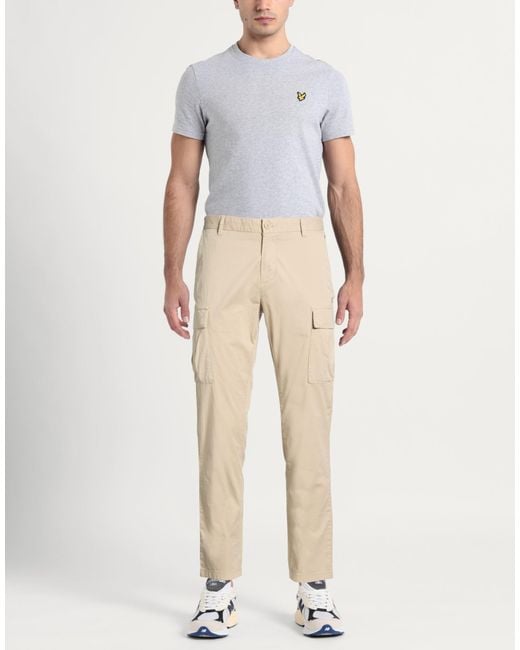Napapijri Natural Pants Cotton, Elastane for men