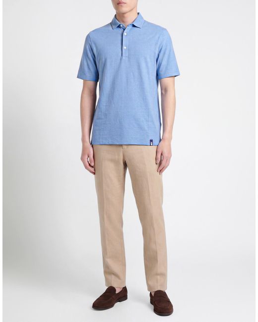 Drumohr Blue Polo Shirts for men
