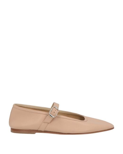 Le Monde Beryl Natural Blush Ballet Flats Leather