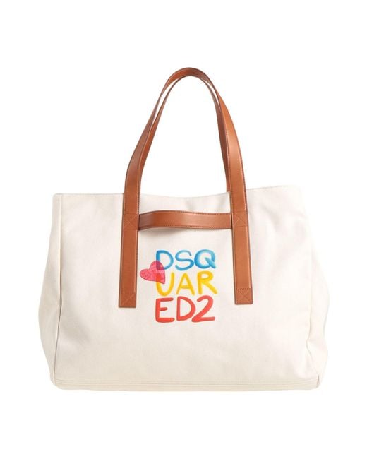 DSquared² White Handbag Cotton