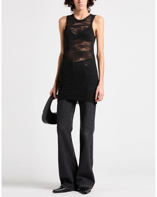 Manila Grace Black Sweater Linen, Polyester