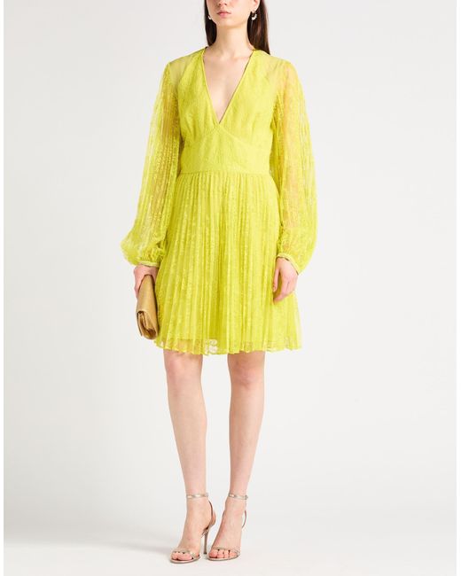 Twinset Yellow Mini Dress