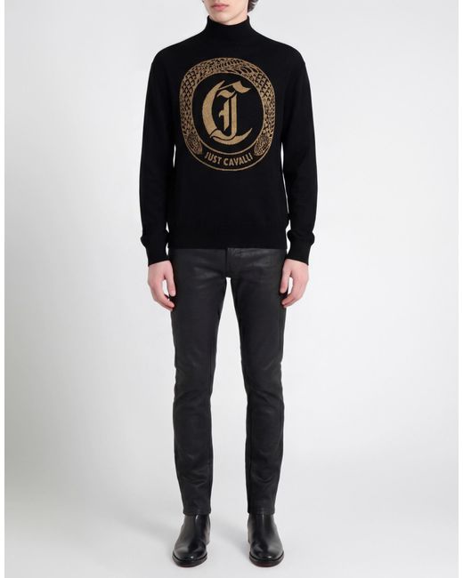 Just Cavalli Black Turtleneck for men