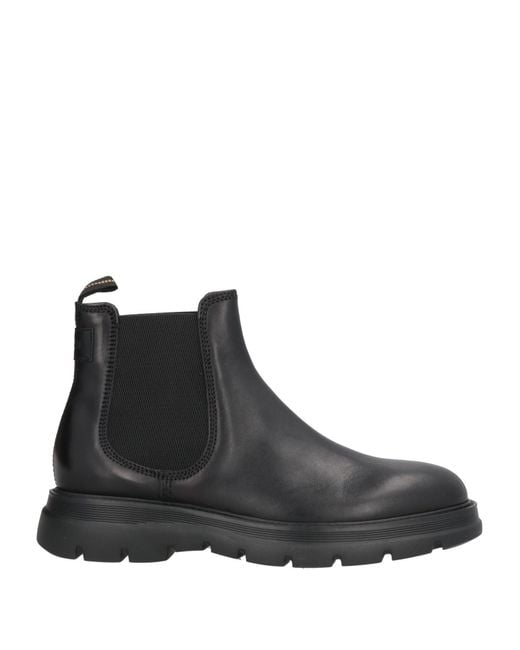 Fabi Black Ankle Boots Calfskin for men