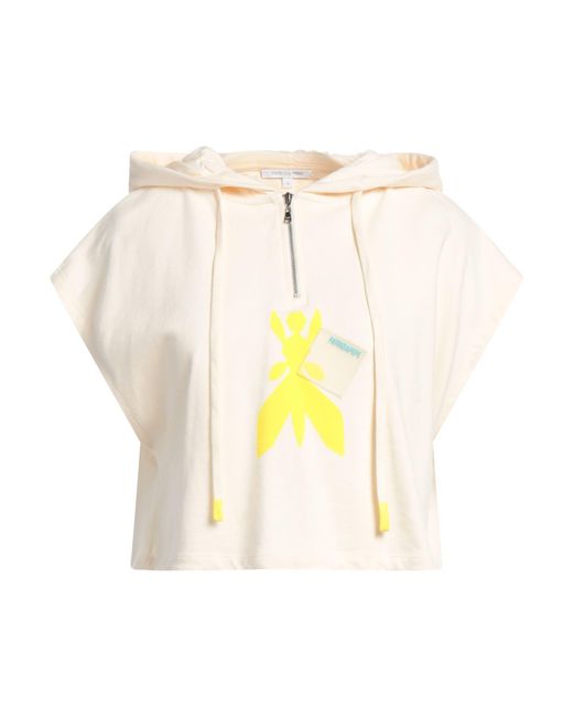 Patrizia Pepe White Sweatshirt Organic Cotton, Pvc