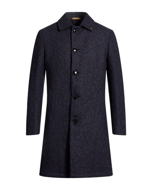Sartoria Latorre Blue Coat Wool, Viscose, Polyamide for men