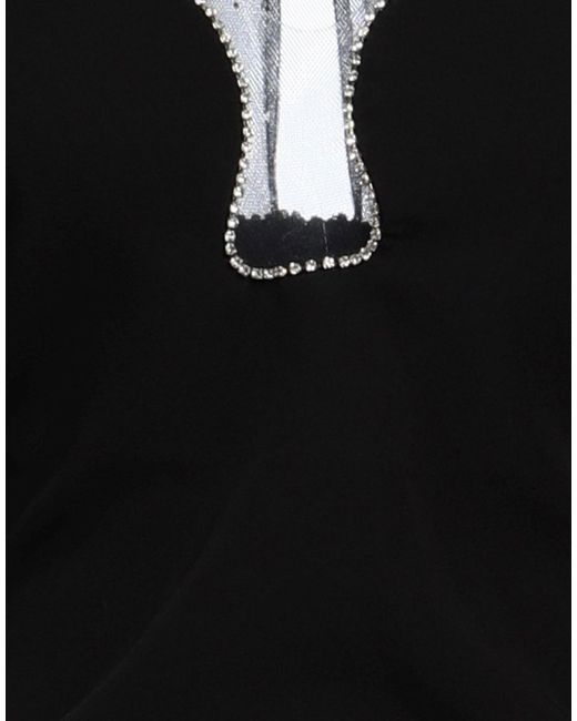 Relish Black Mini Dress Polyester, Elastane
