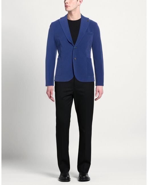 Bob Blue Blazer Polyester, Elastane for men