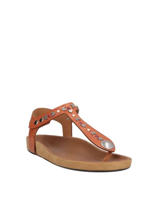 Isabel Marant Brown Thong Sandal