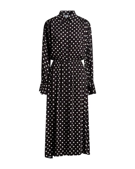 Imperial Black Midi Dress Viscose