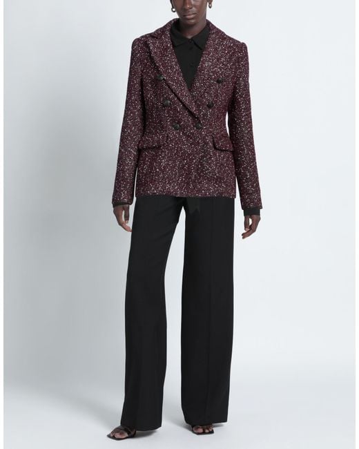 Rag & Bone Purple Plum Blazer Wool, Polyester, Acrylic, Nylon