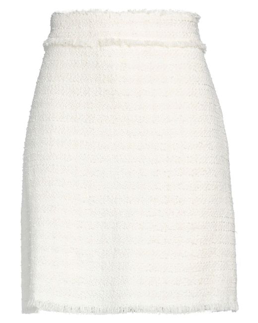 Pinko White Mini Skirt