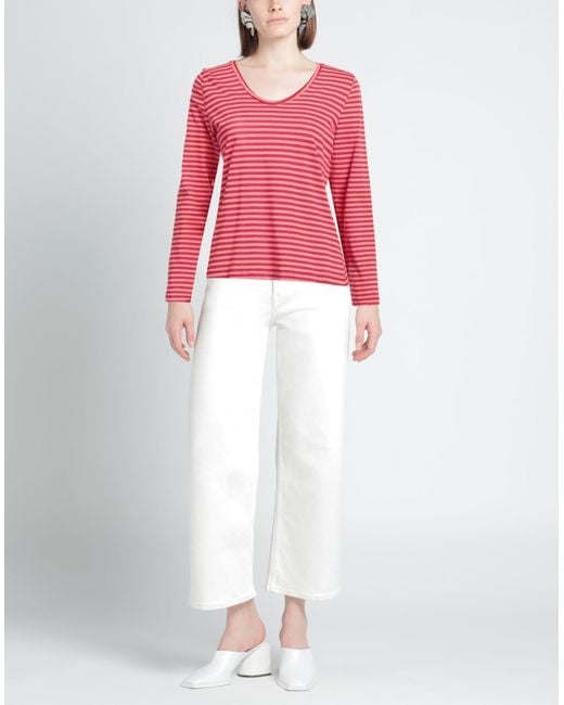 Shirtaporter Pink T-Shirt Cotton, Elastane
