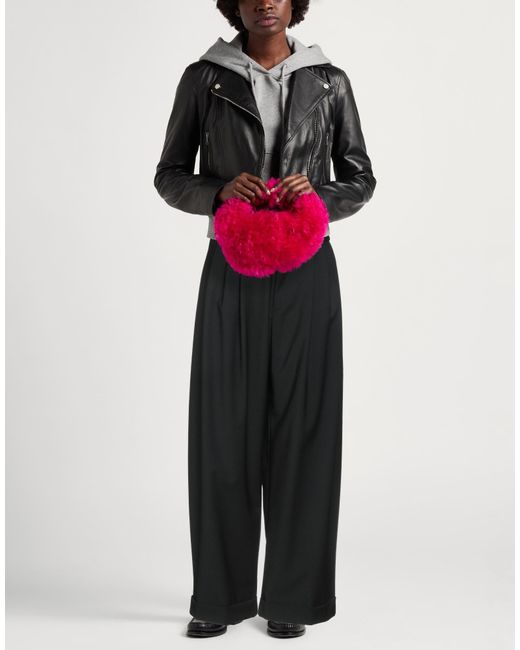 MEIMEIJ Black Pants Polyester, Wool, Elastane, Cotton, Acetate
