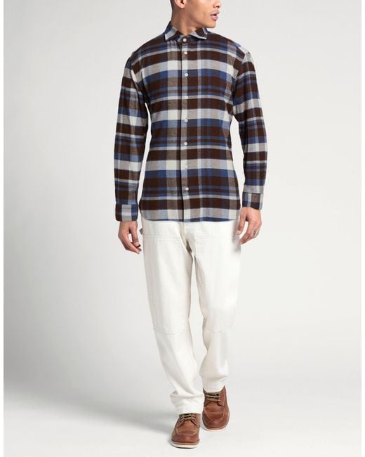 BASTONCINO Blue Shirt Cotton for men