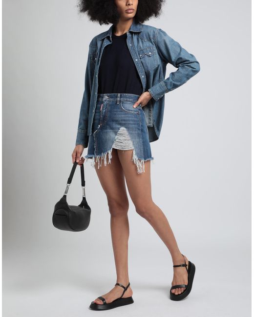 DSquared² Blue Denim Skirt