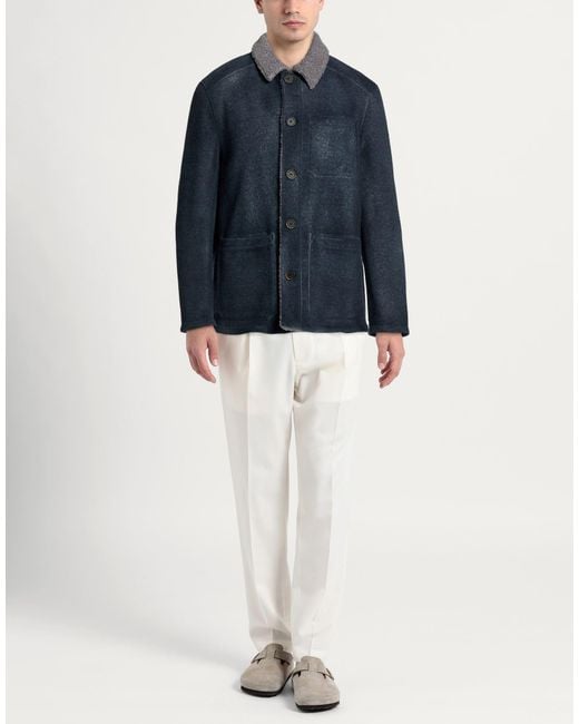 Gimo's Blue Jacket Wool, Polyamide for men