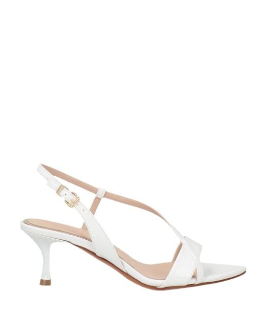 Albano White Sandals Synthetic Fibers