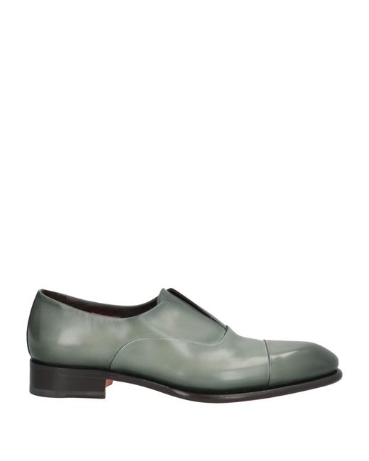 Santoni Green Loafers for men
