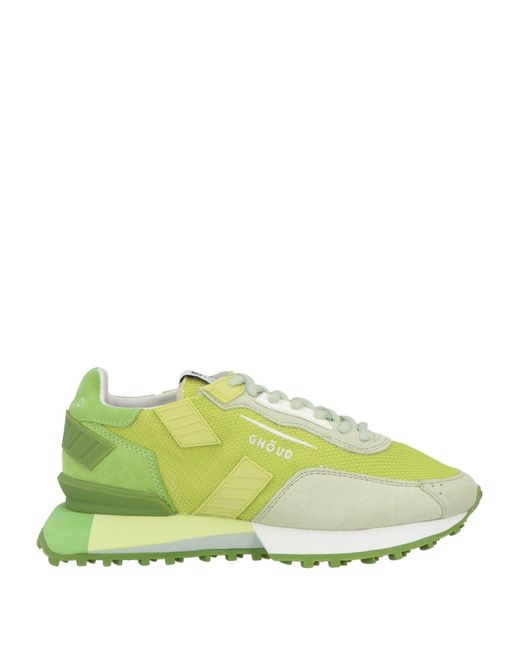 GHOUD VENICE Green Sneakers Textile Fibers, Leather