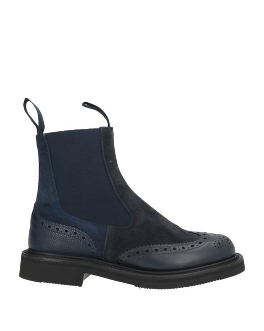 Tricker's Blue Midnight Ankle Boots Leather