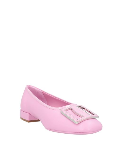 Ferragamo Pink Ballet Flats