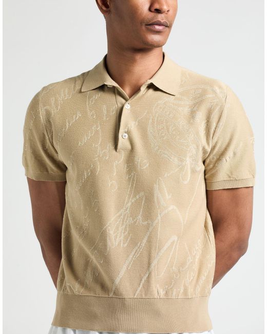 Berluti Natural Polo Shirt Cotton, Mulberry Silk for men