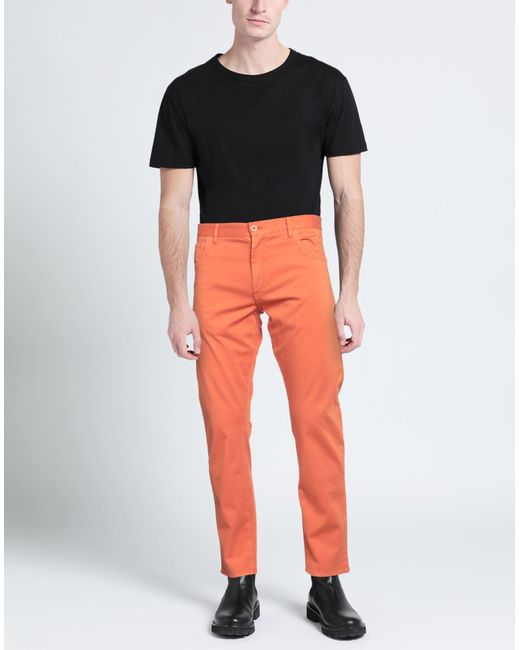 Isaia Orange Pants for men