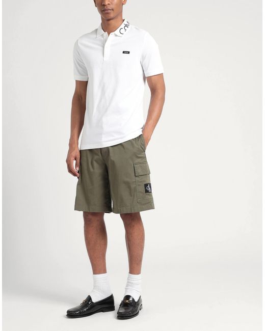 Calvin Klein White Polo Shirt for men